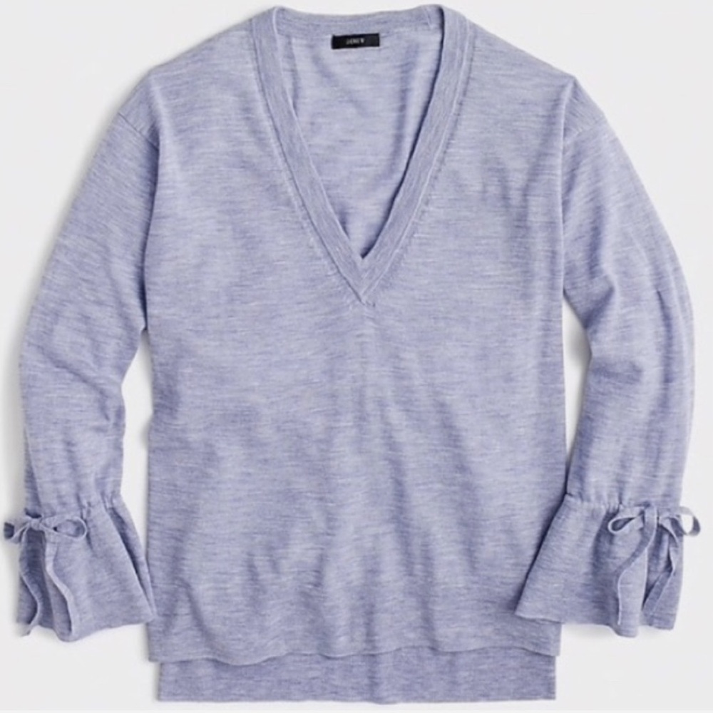 Grey Women's V-Neck Top